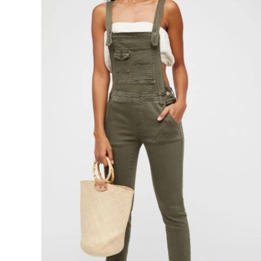 Free People Olive Women's Jeans Overalls